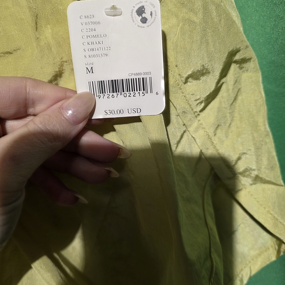 Free People NWT Golden Yellow Women's High-Waisted Shorts Waist 32 Inseam 2 - Picture 3 of 4
